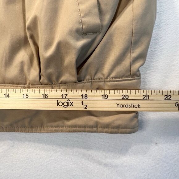 London Fog Jacket Snap Up Size 12 PET Tan Padded Pockets Lined Winter - Picture 9 of 16